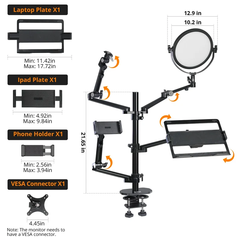 GVM-ZJ-Z1 Floor-standing Mobile Live Streaming Stand