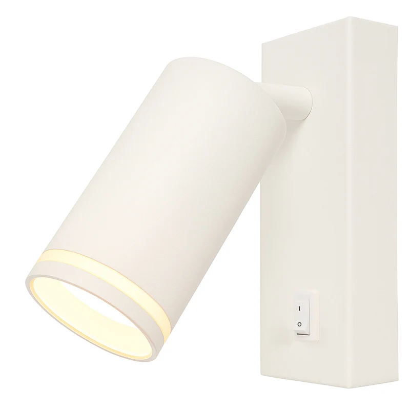 LED-Wandleuchte - Nachttischlampe | GU10-Fassung | Weiß