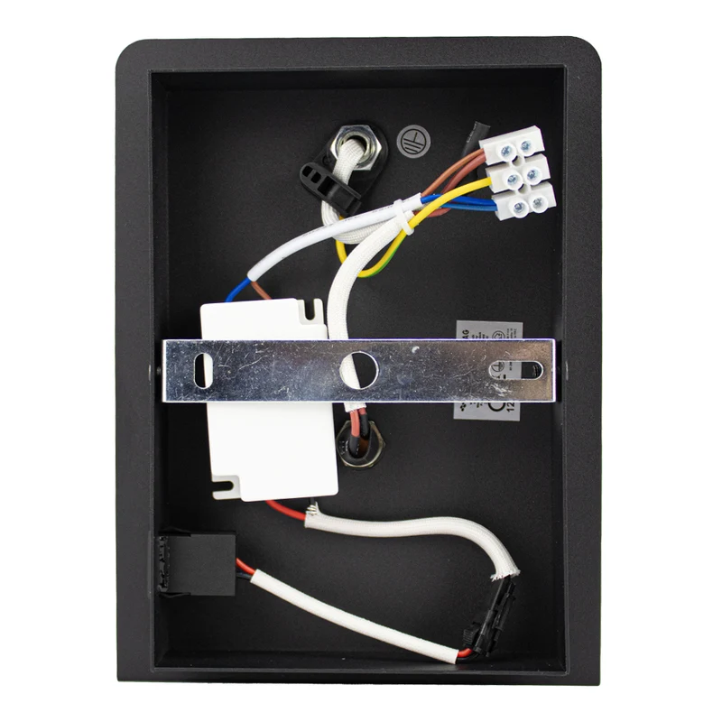LED Wandleuchte - Nachttischleuchte mit Plateau | inkl. USB | Schwarz | GU10-Fassung