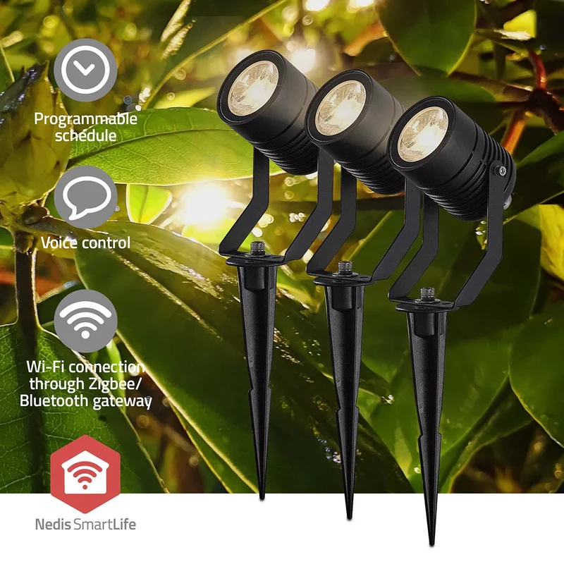 Zigbee Prikspot | 3 Stück | Smartlife-App | RGBW | 3 Watt