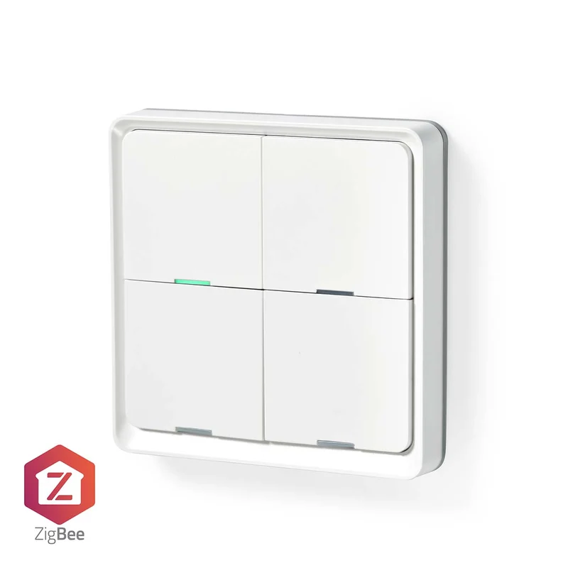 Zigbee 3.0 Smart Wandschalter | 4-Wege - Inkl. Batterie