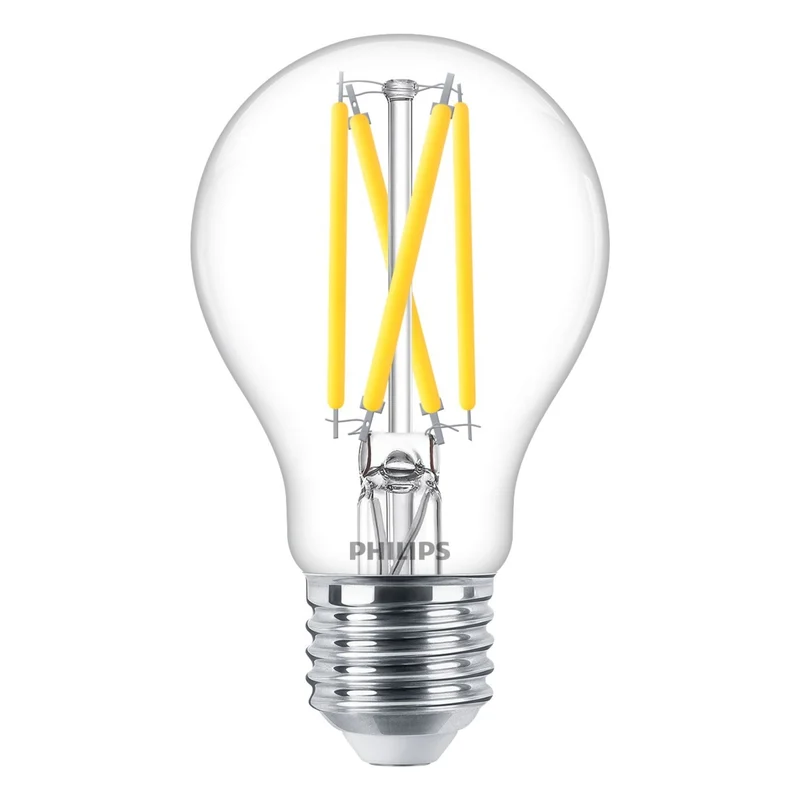 Philips MASTER LED E27 Birnenfaden, klar, 5,9 W, 806 lm – 922–927, dimmbar bis warm | Beste Farbwiedergabe – Dimmbar – Ersetzt 60 W