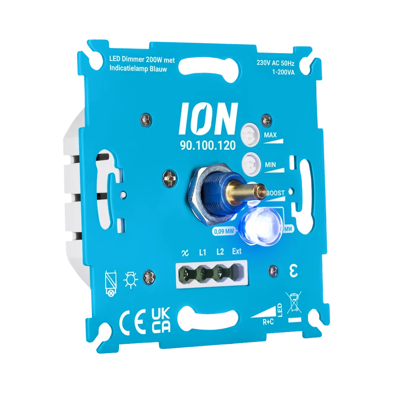 LED-Dimmer | Phasenabschnitt | 0,3-200W | mit Kontrollleuchte
