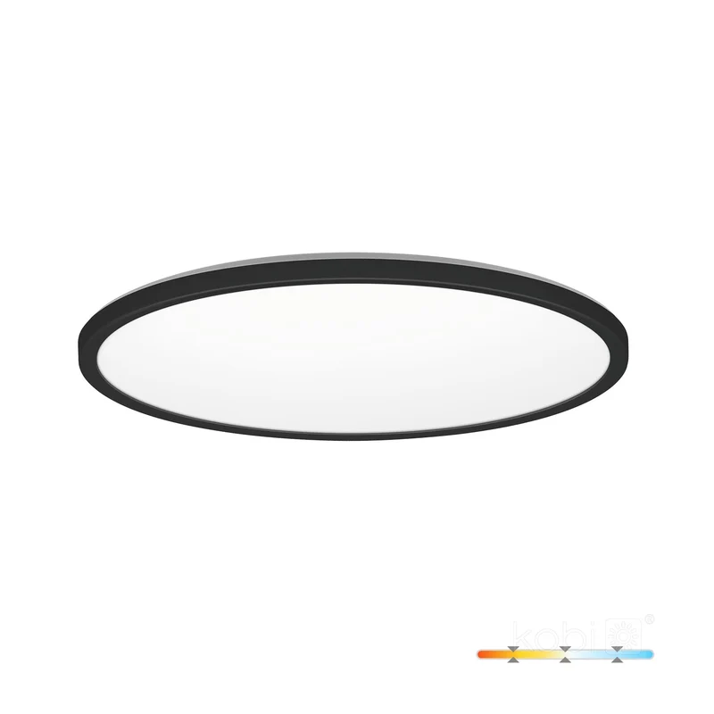 NIVERA Deckenleuchte | Rund | 18W | Ø300mm | Schwarz | CCT - Schalter