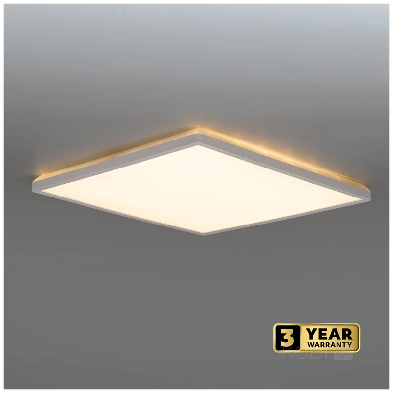 NIVERA Deckenleuchte mit Sensor | Quadratisch | 12W | 225x225mm | Weiß | CCT - Schalter | inkl. Fernbedienung