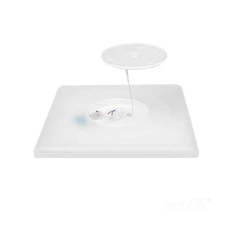 NIVERA Deckenleuchte mit Sensor | Quadratisch | 12W | 225x225mm | Weiß | CCT - Schalter | inkl. Fernbedienung
