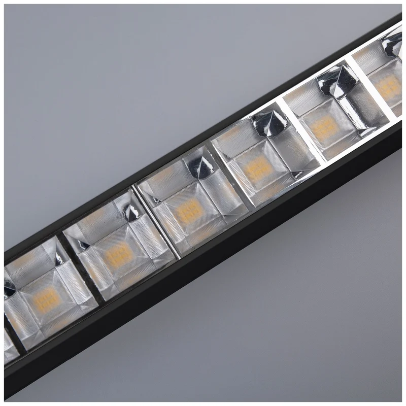 LED Linear Pendelleuchte | Bürolampe | Schwarz | 120cm | 20W-30W-40W | UGR19 | Einstellbare CCT-Lichtfarbe