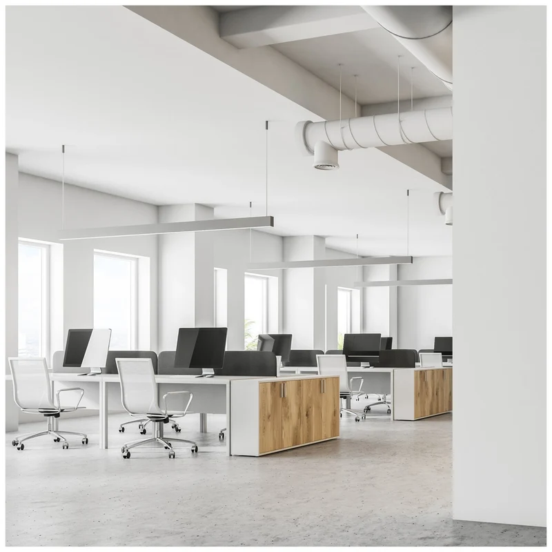 LED Linear Pendelleuchte | Bürolampe | Weiß | 120cm | 20W | Einstellbare CCT-Lichtfarbe | KOLINE