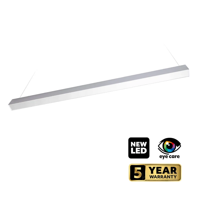 LED Linear Pendelleuchte | Bürolampe | Weiß | 120cm | 20W | Einstellbare CCT-Lichtfarbe | KOLINE