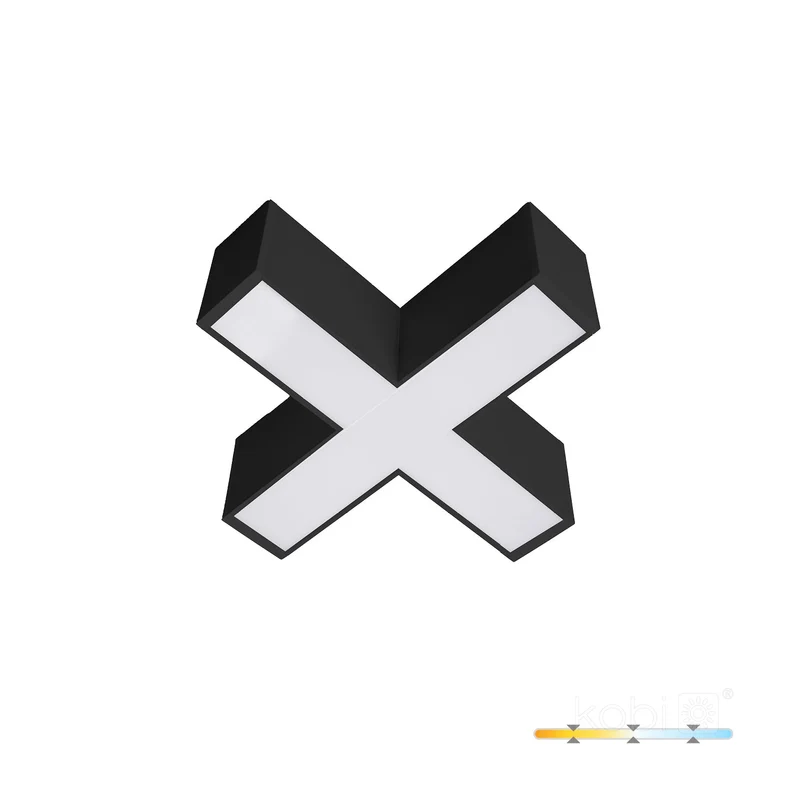 LED-Verbinder | X-Form | 15W | Schwarz | für KOLINE Büroleuchte