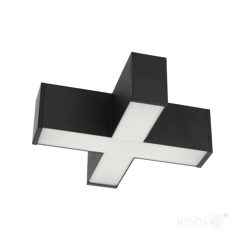 LED-Verbinder | X-Form | 15W | Schwarz | für KOLINE Büroleuchte
