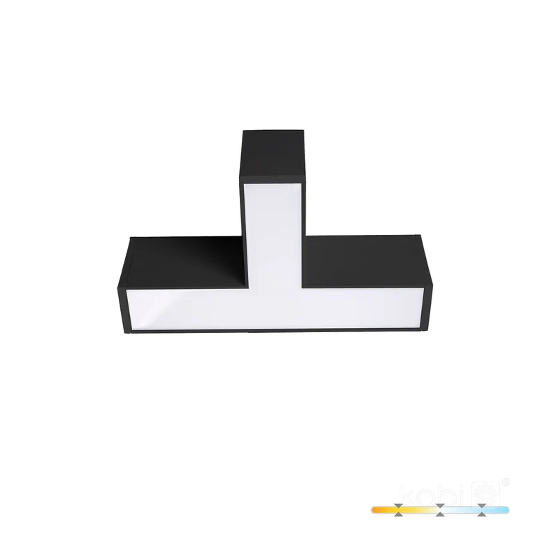 LED-Verbinder | T-Form | 15W | Schwarz | für KOLINE Büroleuchte