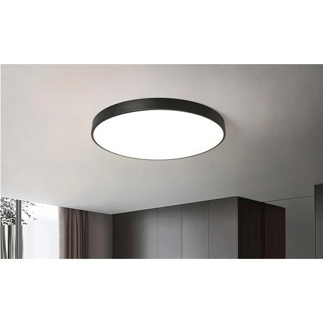 LED-Aufbau-Downlight | Deckenleuchte rund | 72W | Schwarz | Ø500mm | CCT – 3 Lichtfarben