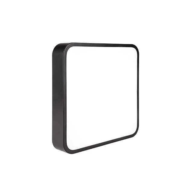 LED-Aufbauquadrat | Deckenleuchte quadratisch | 54W | Schwarz | 400 x 400 mm | CCT – 3 Lichtfarben