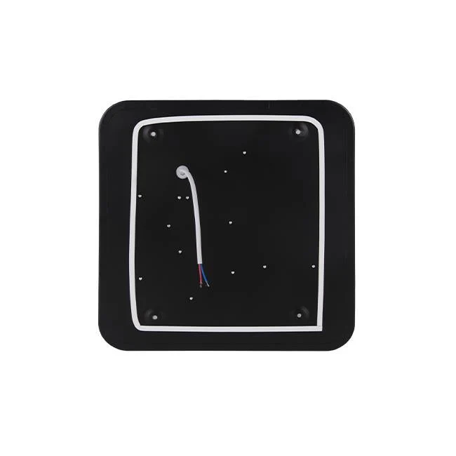 LED-Aufbauquadrat | Deckenleuchte quadratisch | 54W | Schwarz | 400 x 400 mm | CCT – 3 Lichtfarben