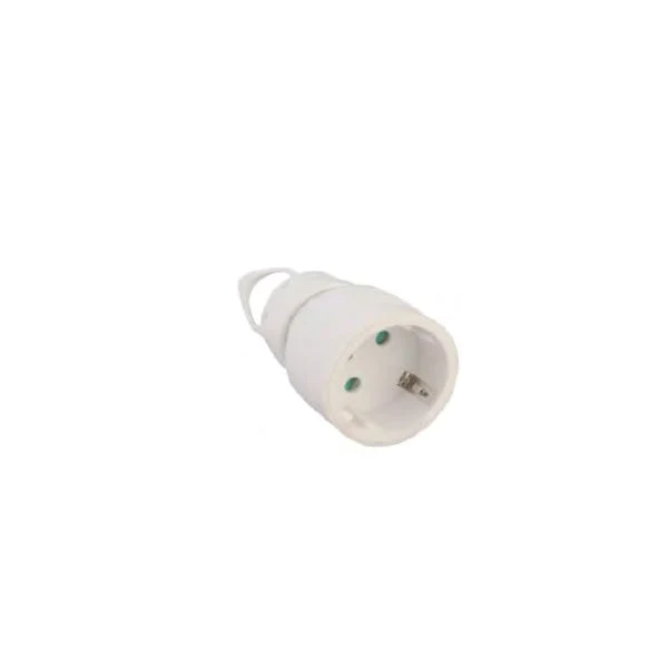 Kontraststecker weiß | Mit Auszugshilfe | Weiblich | IP20