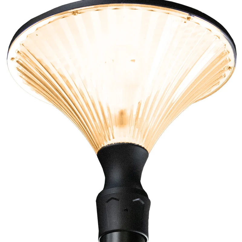 LED Parklaterne/ Straßenlaterne Schmiede | Ø76mm | E27 Fassung | IP65 – Spritzwassergeschützt | Schwarz