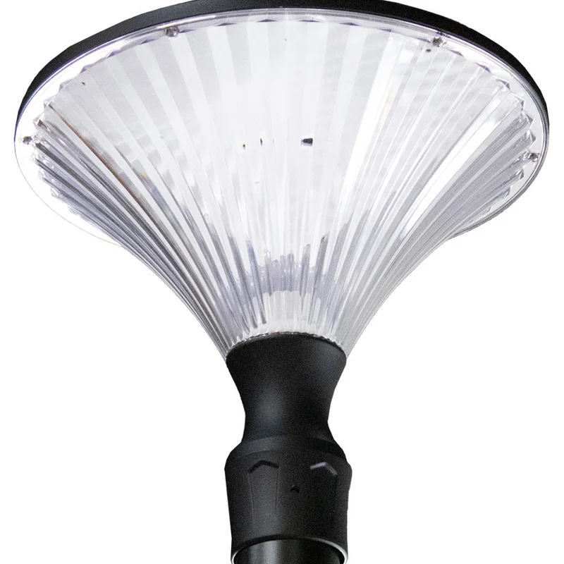 LED Parklaterne/ Straßenlaterne Schmiede | Ø76mm | E27 Fassung | IP65 – Spritzwassergeschützt | Schwarz