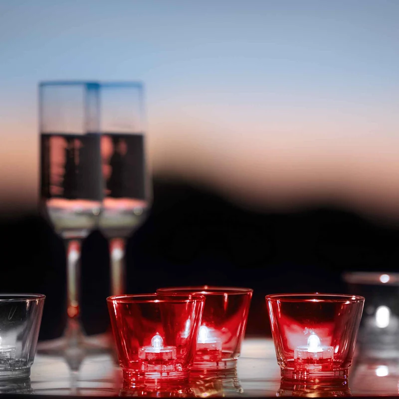 LED Teelicht 2er Set, wasserdicht