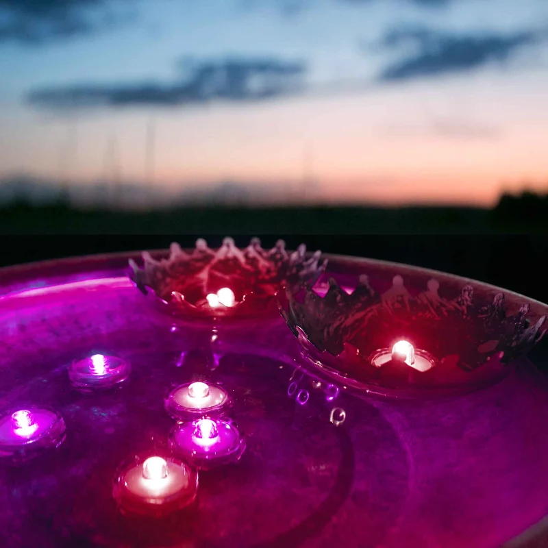 LED Teelicht 2er Set, wasserdicht