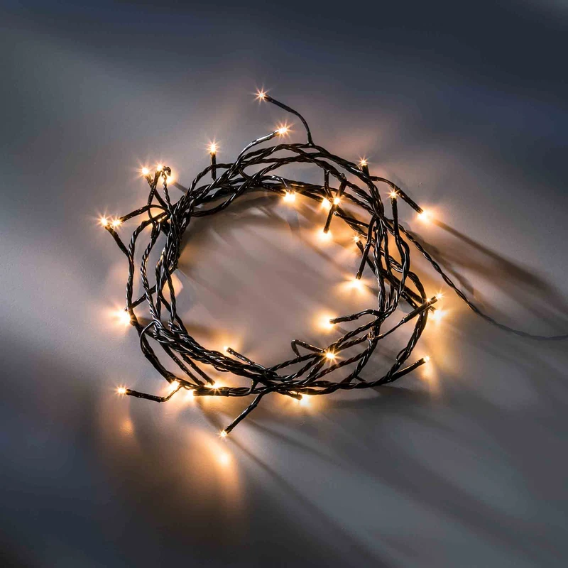 Lumineo LED-Lichterkette mit acht Funktionen, warmweiß