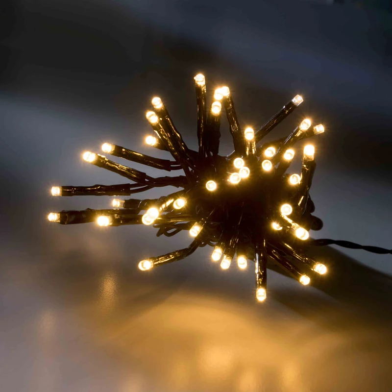 Lumineo LED-Lichterkette mit acht Funktionen, warmweiß