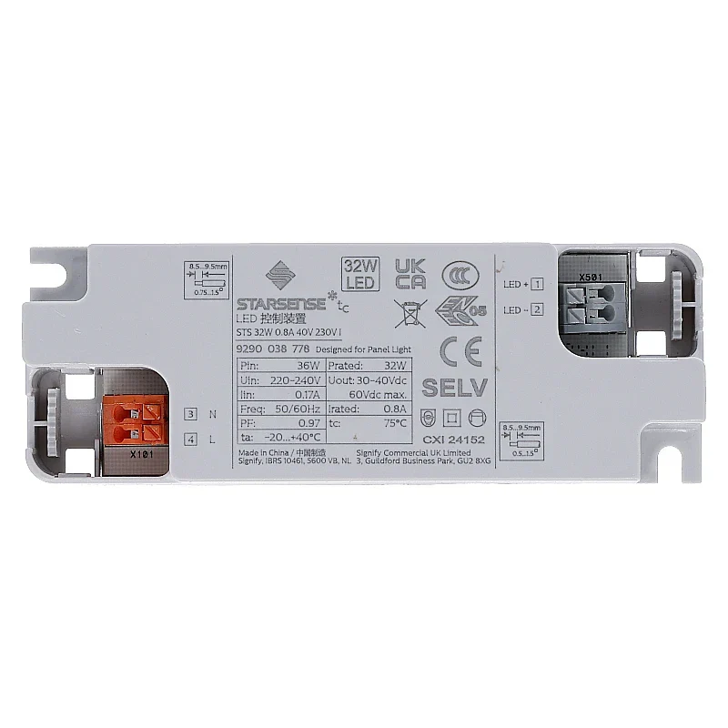 LED Panel Europa | 60x60cm | 28W | 3780 Lumen | Weiß | CCT - Schalter | Eurostecker