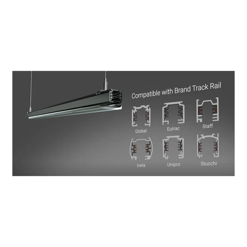 3 Phasen Schienenstrahler Travos | 150cm | 35-40-45-55 Watt Schalter | Weiß | CCT Schalter