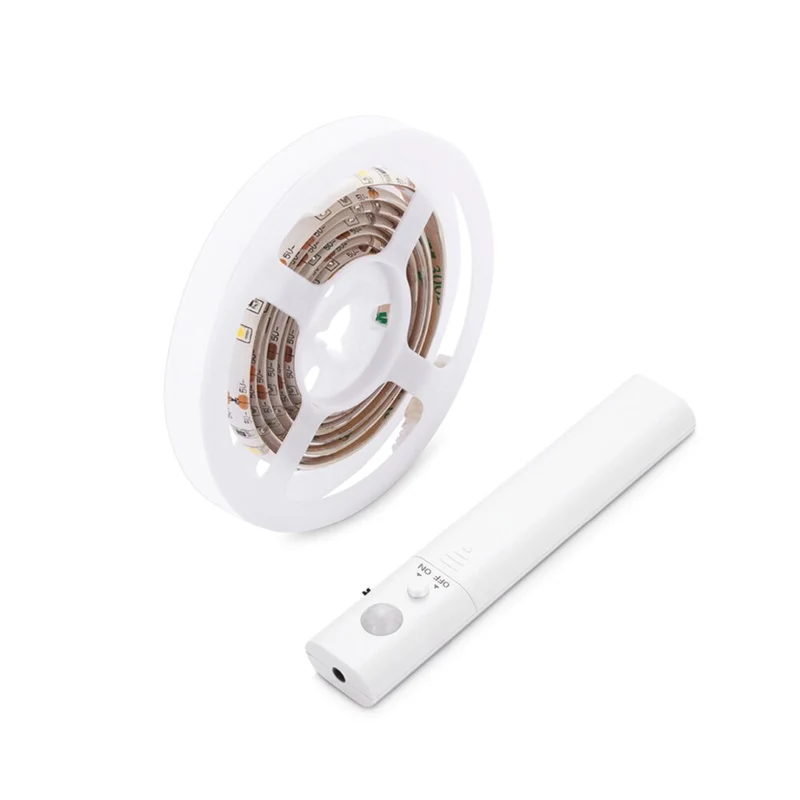 Batteriebetriebener LED-Streifen mit Sensor | 100CM | 3,4W | 3000K | Warmweiß