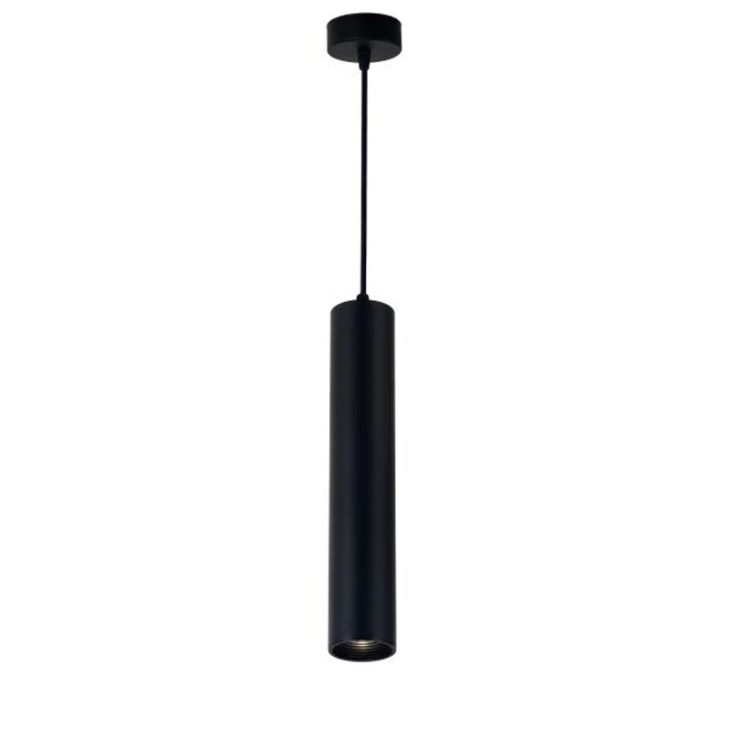 Schwarze Hängelampe länglich - 50cm | GU10-Fassung