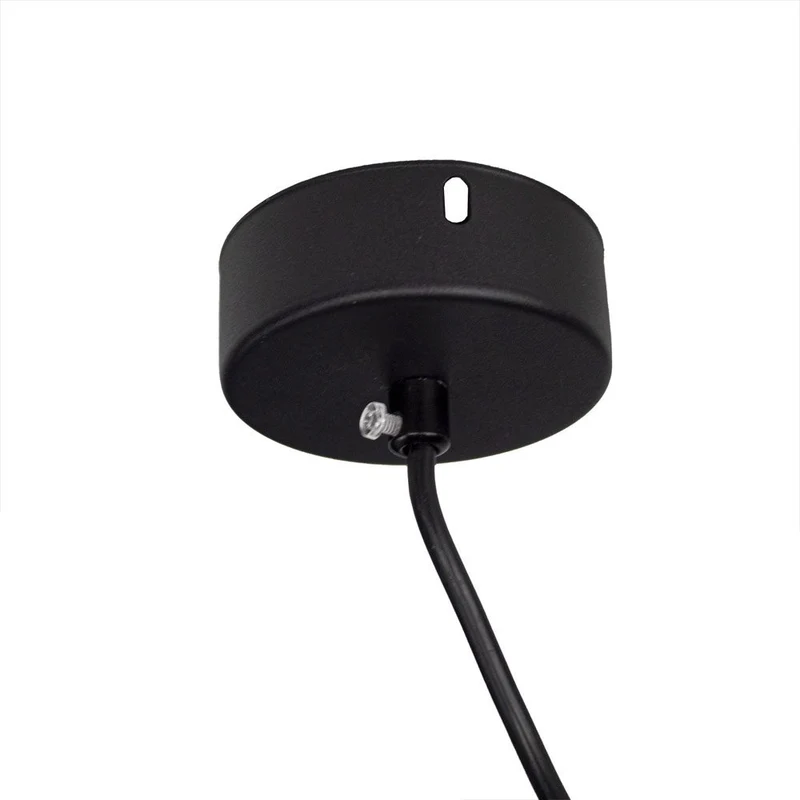 Schwarze Hängelampe länglich - 30cm | GU10-Fassung | Gold