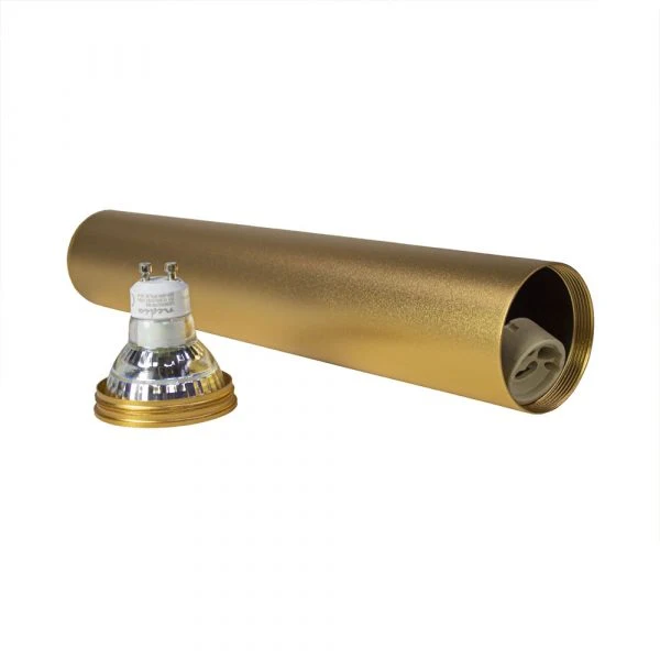 Goldene Hängelampe länglich - 30cm | GU10-Fassung
