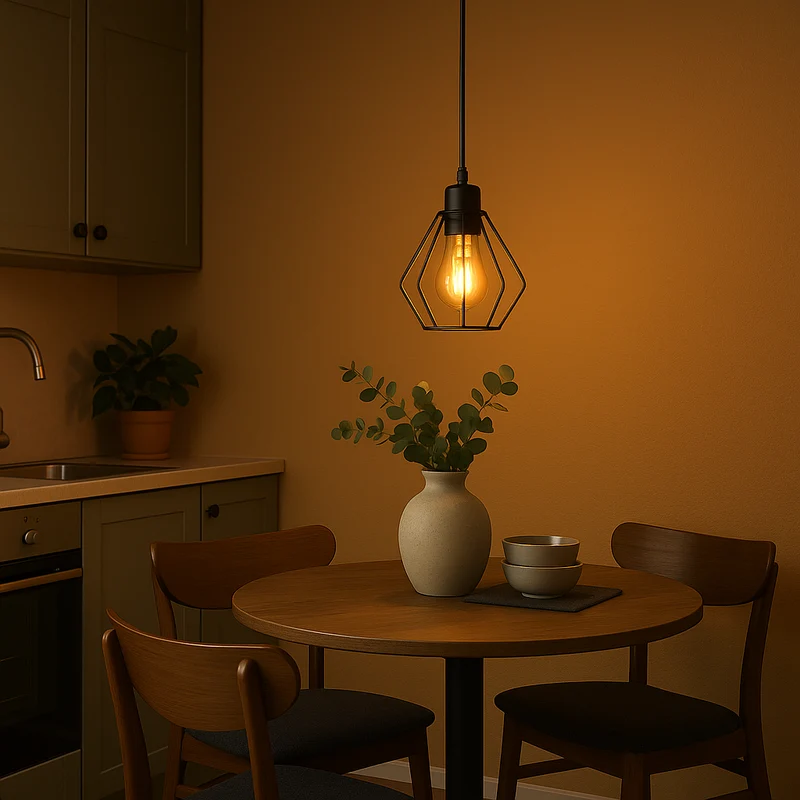 Moderne Hängelampe 10cm | LED E27 | Schwarz | Versuche