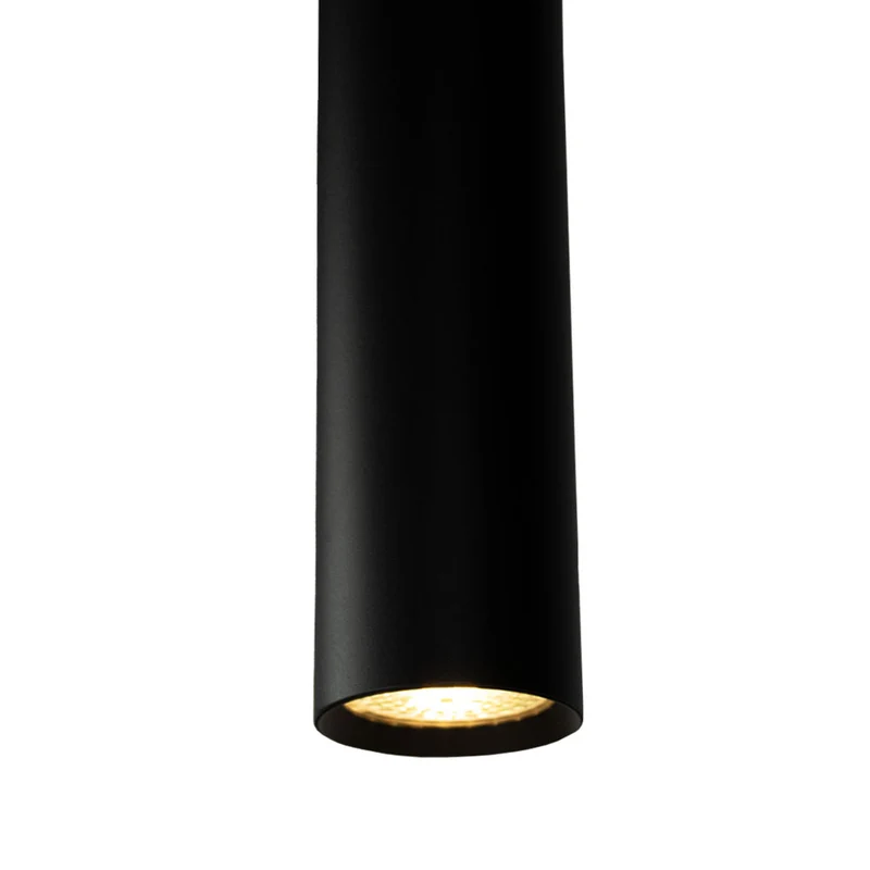 Doppelte längliche Hängelampe 29CM | Schwarz | 2x GU10 | 0,7 m langes Kabel
