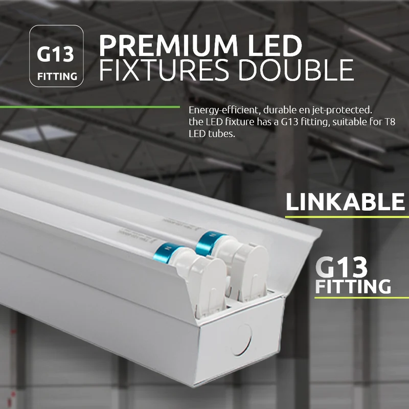 LED-Leuchtstofflampe 150 cm (doppelt) mit Reflektor