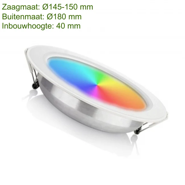 LED-Downlight RGBW+CCT 12W | Ø150mm | Dimmbar | Milight