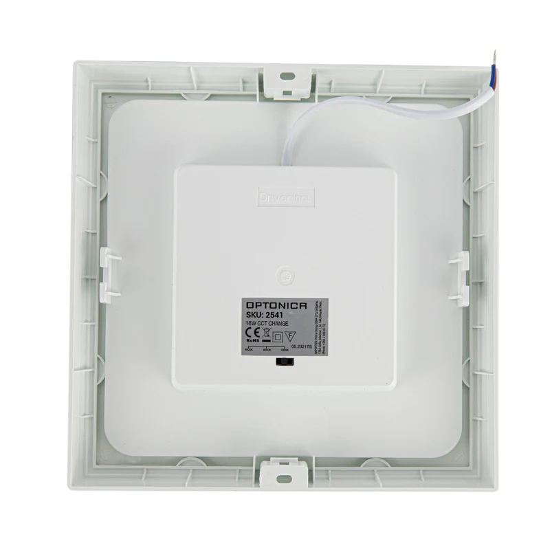 LED Aufbau-Downlight quadratisch | 18W | 227x227mm | CCT – 3 Lichtfarben