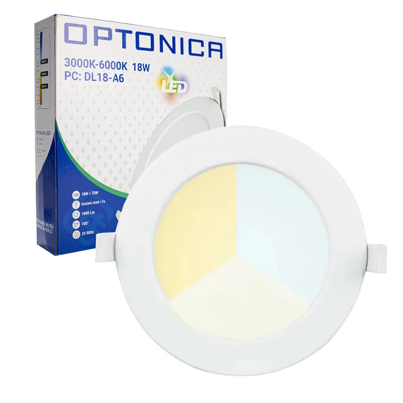 LED-Einbaustrahler rund | 24W | Ø225mm | CCT – 3 Lichtfarben