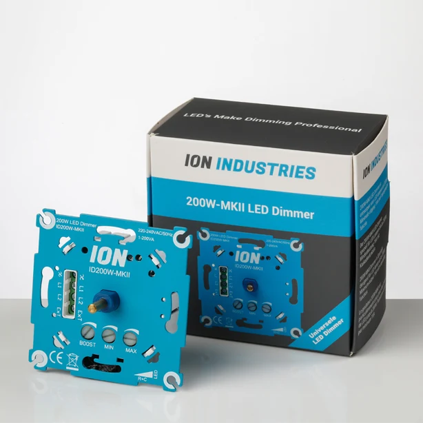 Ionen-LED-Dimmer universal 200W | Phasen-Aus/Ein-Schneiden | Pro-Serie