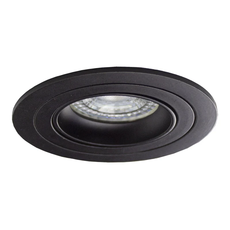 GU10 Spotleuchte | Ø80mm | Neigbar | Single | Rund | Schwarz