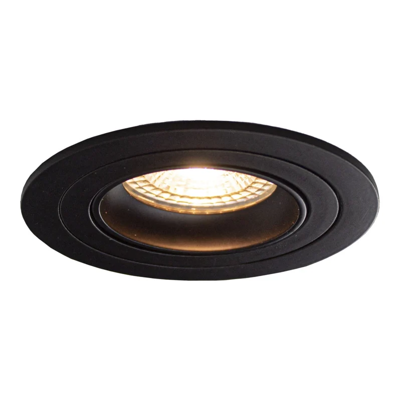 GU10 Spotleuchte | Ø80mm | Neigbar | Single | Rund | Schwarz