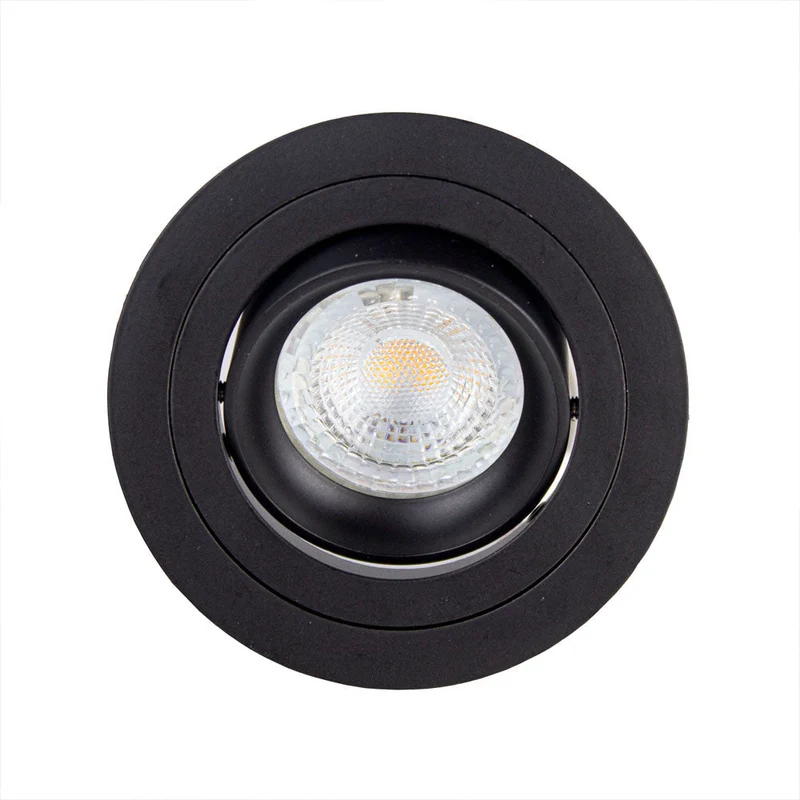 GU10 Spotleuchte | Ø80mm | Neigbar | Single | Rund | Schwarz