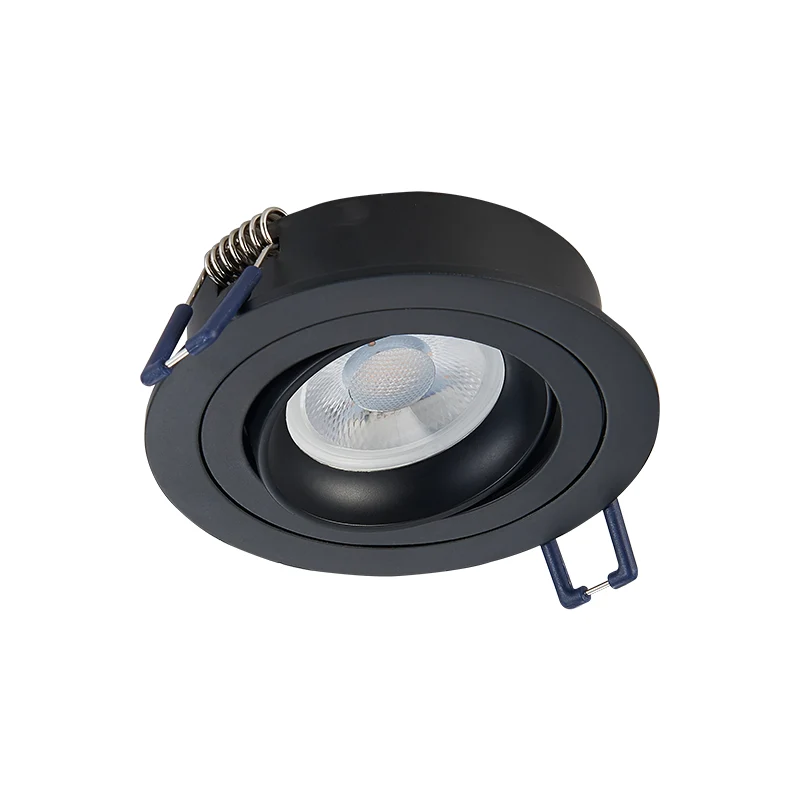 GU10 Spotleuchte | Ø80mm | Neigbar | Single | Rund | Schwarz