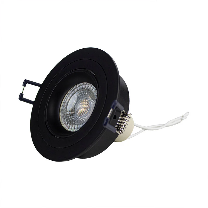 GU10 Spotleuchte | Ø80mm | Neigbar | Single | Rund | Schwarz