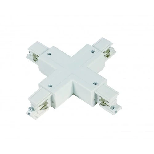 3-Phasen-Schienen-X-Form-Stecker | Weiß