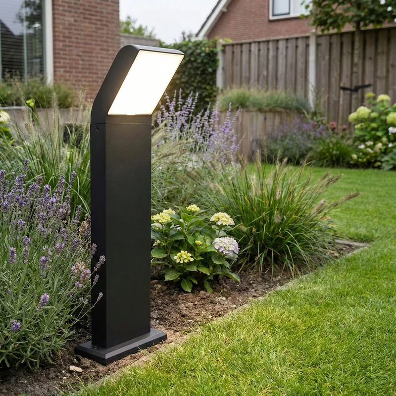 Clark | LED-Stehleuchte für den Außenbereich | 12W | IP54 | schwarz | 50cm