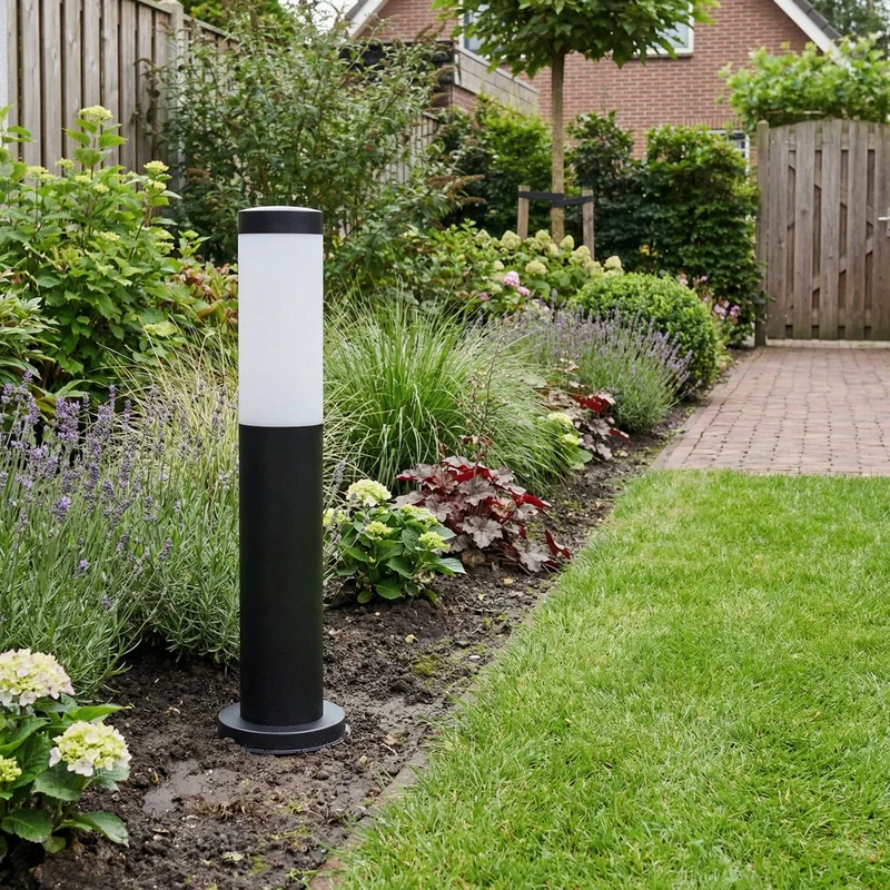 Stehender Gartenpfosten Modern E27 Fassung 45 cm | Samar