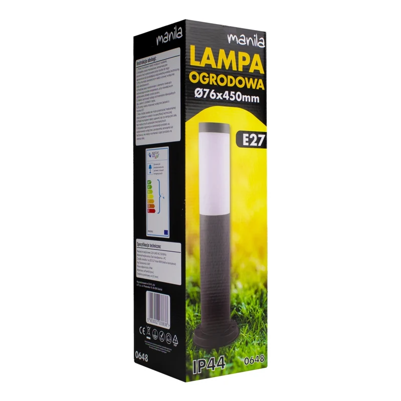 Stehender Gartenpfosten Modern E27 Fassung 45 cm | Samar
