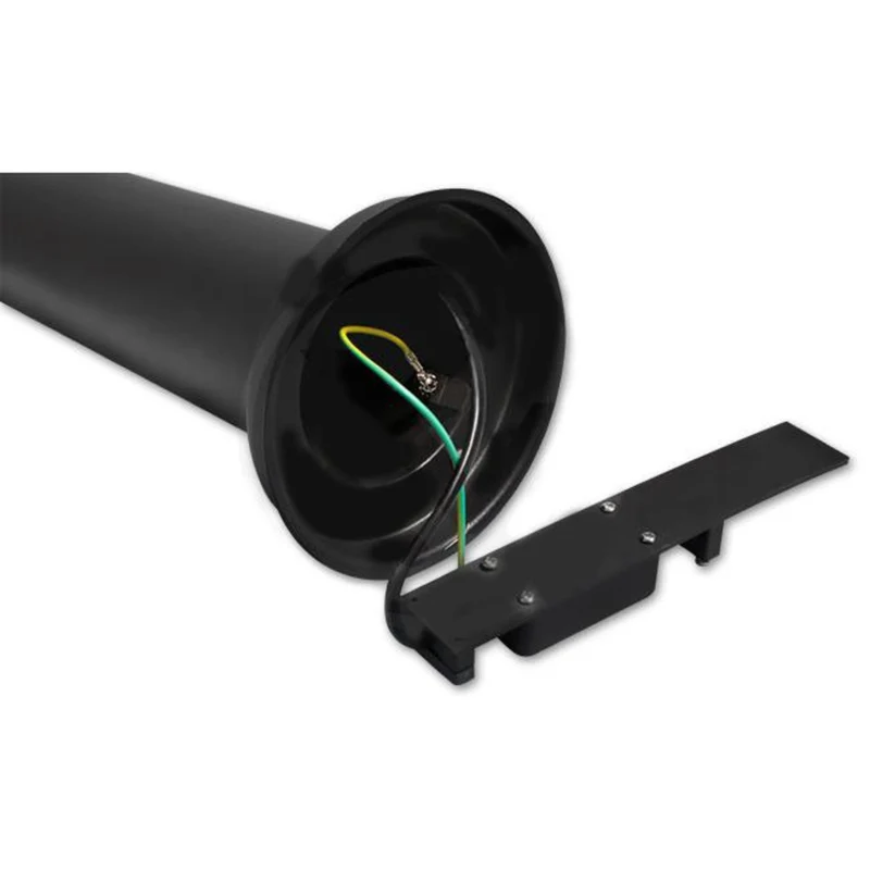 Gomera | Stehende Außenleuchte schwarz rund 65 cm IP44