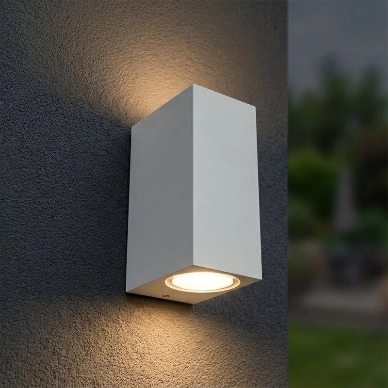 LED-Außenstrahler | San Francisco | IP44 | 2x GU10 | Weiß